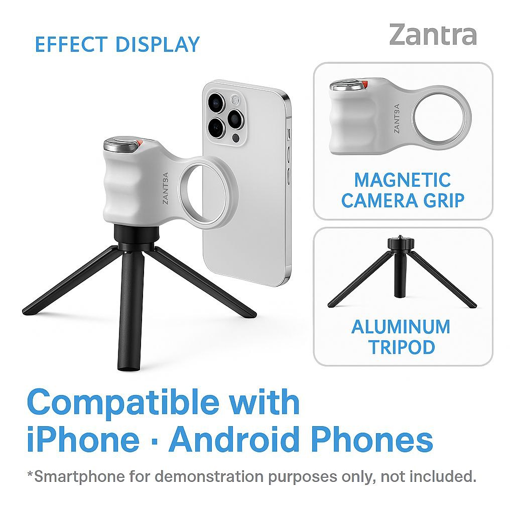 Zantra M3 Grip – Magnetic Photography Handle