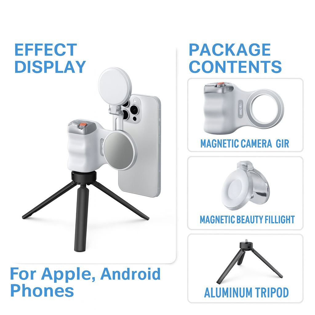 Zantra M3 Grip – Magnetic Photography Handle